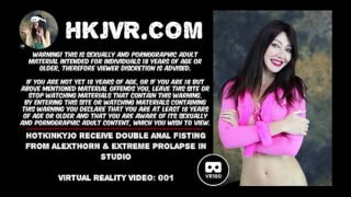 Hotkinkyjo receive double anal fisting from AlexThorn & extreme prolapse in studio