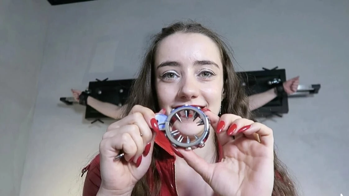 A spiky handjob is the only relief he deserves