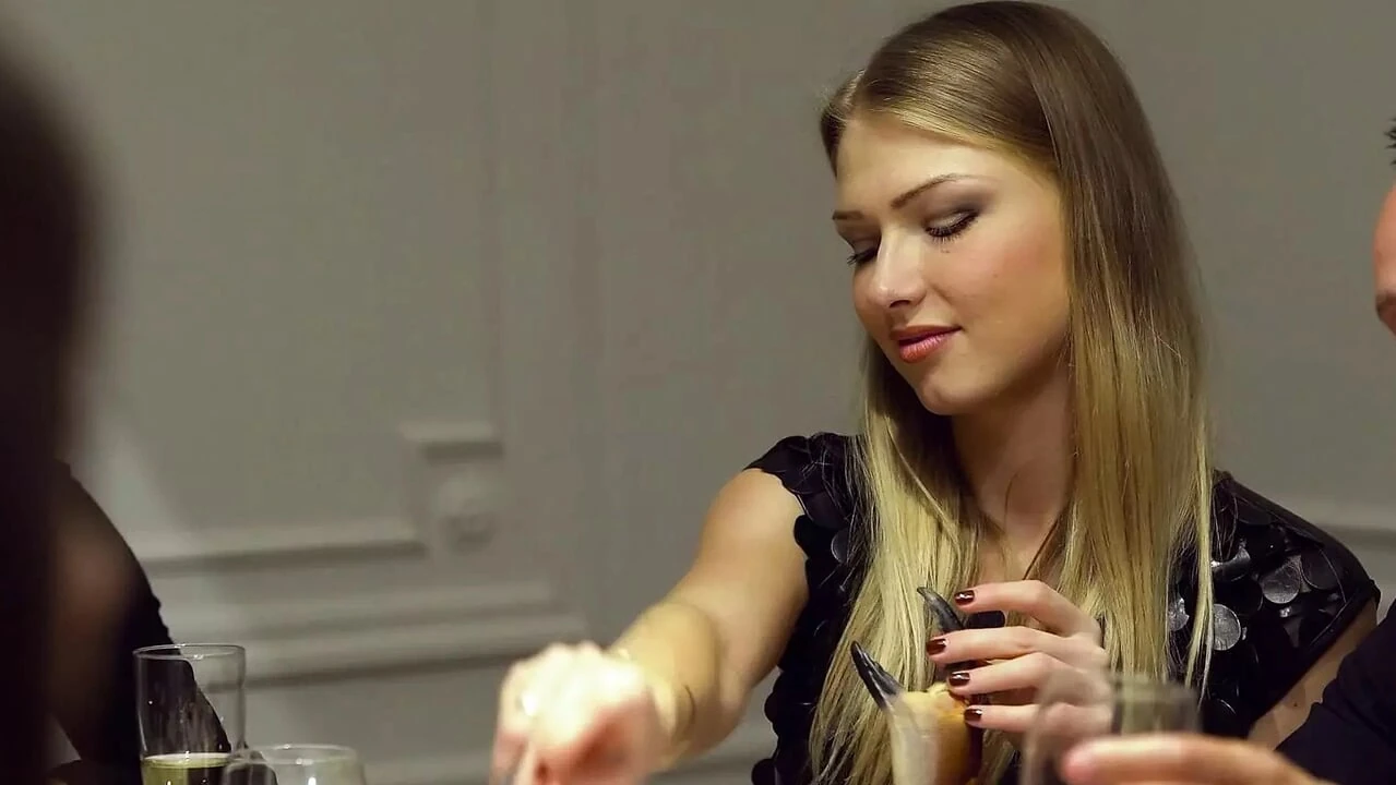 Under the swinger dinner table