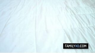 Hot brunette stepdaughter loves to fuck with her stepdad after doing yoga – Violet Starr