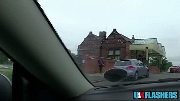 No Shame! British MILF Bonnie Rose Flashing and Pissing around town at UK-Flashers